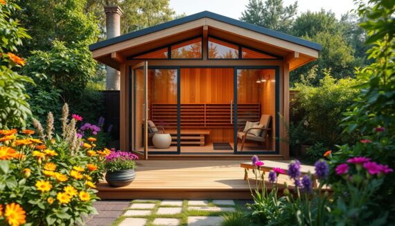 Gartenhaus mit Sauna