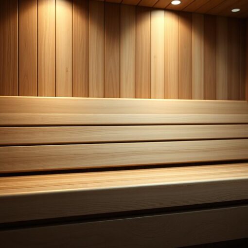 Ergonomische Rückenlehne Sauna