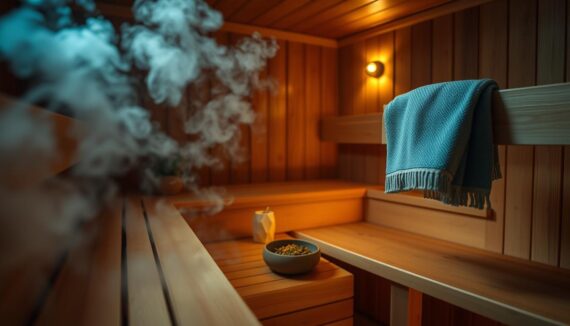 mit Schnupfen in die Sauna