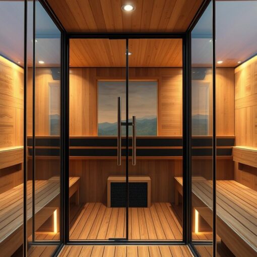 Sauna Glas Fronten