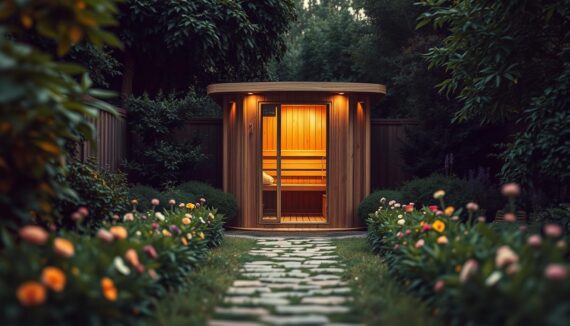 Sauna im Garten Ideen