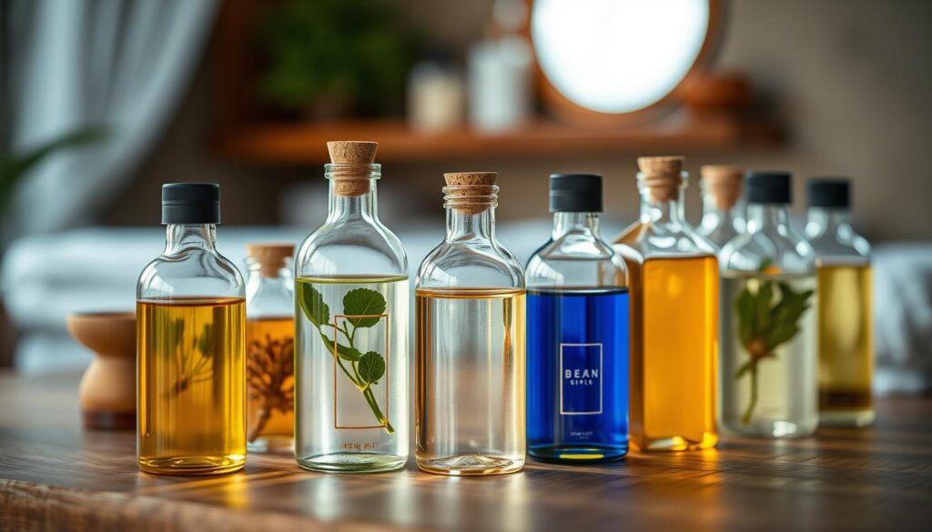 Verschiedene Duftöle für Wellness