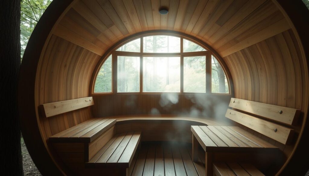Fasssauna Thermoholz Wellness