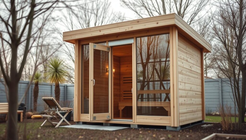 Montage und Lieferung Sauna Bausatz Montage und Lieferung Sauna Bausatz