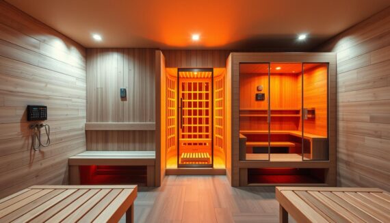 Sauna oder Infrarotkabine