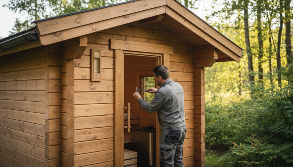 Blockbohlen Sauna Montage und Pflege Blockbohlen Sauna Montage und Pflege