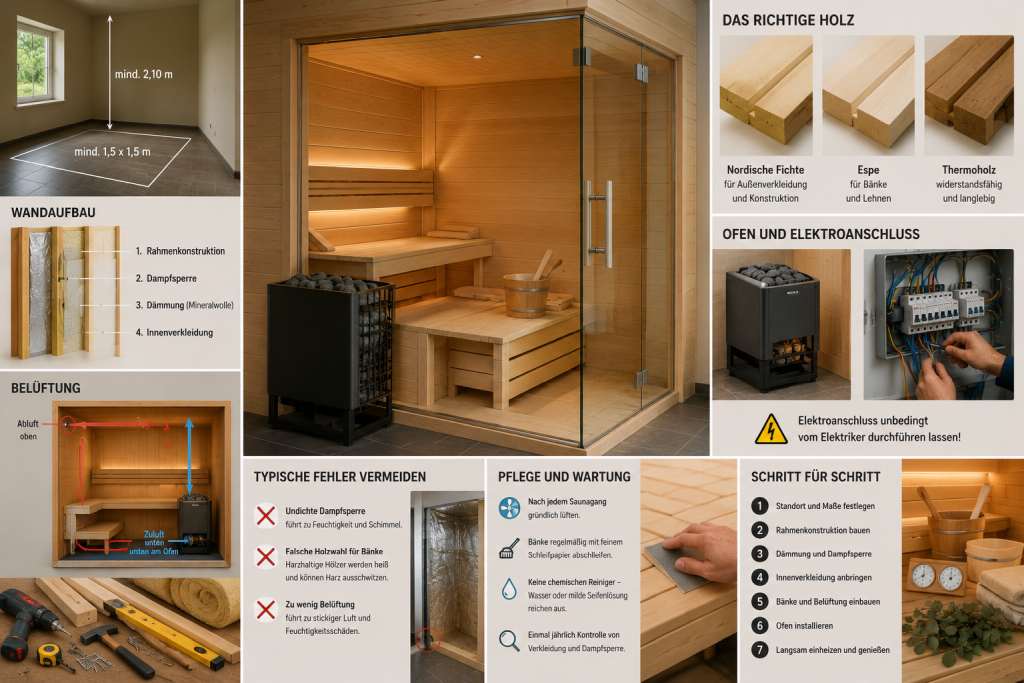 Holz für den Saunabau