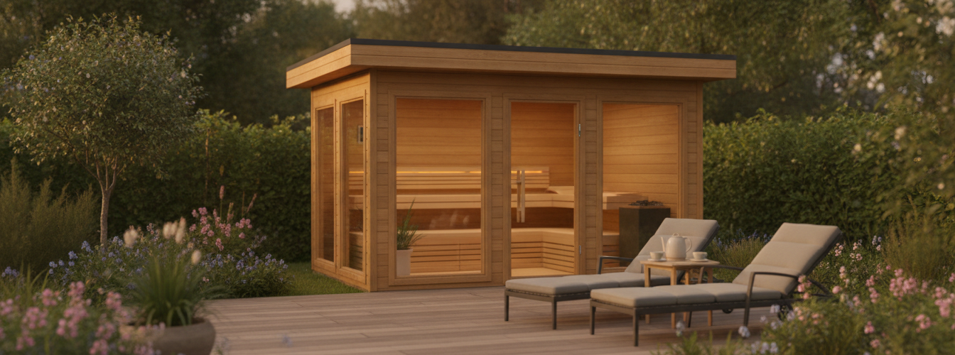 Gartenhaus mit Sauna