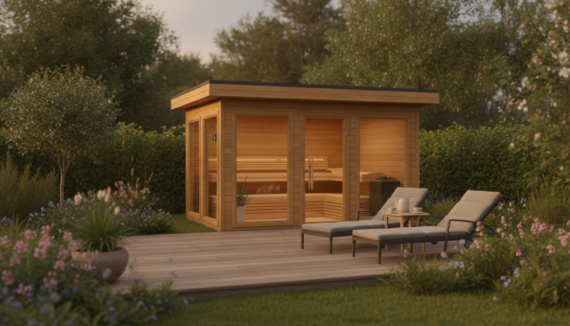 Gartenhaus mit Sauna
