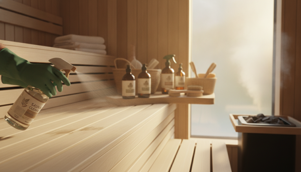 Umgang mit Reinigungsmitteln in der Sauna Umgang mit Reinigungsmitteln in der Sauna